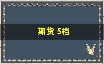 期货 5档(期货5档行情软件)_https://www.hangfeite.com_上交所_第1张